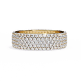 WOKE™ 1.55 carat round cut Lab grown diamond drip band in 14k gold