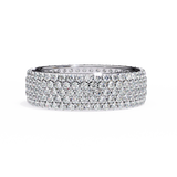 WOKE™ 1.55 carat round cut Lab grown diamond drip band in 14k gold