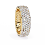 WOKE™ 1.55 carat round cut Lab grown diamond drip band in 14k gold