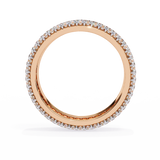 WOKE™ 1.55 carat round cut Lab grown diamond drip band in 14k gold