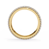 WOKE™ 1.55 carat round cut Lab grown diamond drip band in 14k gold