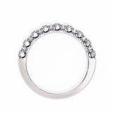 WOKE™ 0.55 carat Round cut Lab grown diamond half band in 14k gold