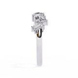 WOKE™ 0.65 carat baugette cut Lab grown diamond half band in 14k gold