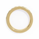 WOKE™ 1.15 carat round cut Lab grown diamond channel set band in 14k gold