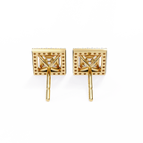WOKE ™ VVS-F Lab Grown Princess cut Moissanite Halo Studs in 14/18k Gold (Copy)