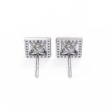 WOKE ™ VVS-F Lab Grown Princess cut Moissanite Halo Studs in 14/18k Gold (Copy)