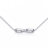 WOKE ™ VVS-F Lab Grown Diamond .45 Carat Round infinity pendant