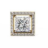 WOKE ™ VVS-F Lab Grown Princess cut Moissanite Halo Studs in 14/18k Gold (Copy)