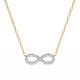 WOKE ™ VVS-F Lab Grown Diamond .45 Carat Round infinity pendant