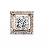 WOKE ™ VVS-F Lab Grown Princess cut Moissanite Halo Studs in 14/18k Gold (Copy)