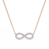 WOKE ™ VVS-F Lab Grown Diamond .45 Carat Round infinity pendant