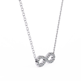 WOKE ™ VVS-F Lab Grown Diamond .45 Carat Round infinity pendant