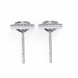 WOKE ™ VVS-F Lab Grown Princess cut Moissanite Halo Studs in 14/18k Gold (Copy)