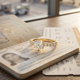 0.820 CT Round Lab Grown Diamond Ring in 9K/14K Gold |WOKE