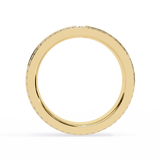 WOKE™ 1.29 carat round and baguette cut Lab grown diamond half band in 14k gold