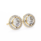 WOKE ™ HALO Round cut Moissanite