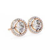 WOKE ™ HALO Round cut Moissanite