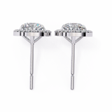 WOKE ™ HALO Round cut Moissanite
