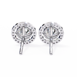 WOKE ™ HALO Round cut Moissanite