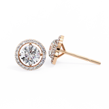WOKE ™ HALO Round cut Moissanite