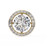 WOKE ™ HALO Round cut Moissanite