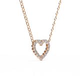 WOKE ™ VVS-F Lab Grown Diamond .45 Carat Round Heart pendant