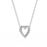 WOKE ™ VVS-F Lab Grown Diamond .45 Carat Round Heart pendant
