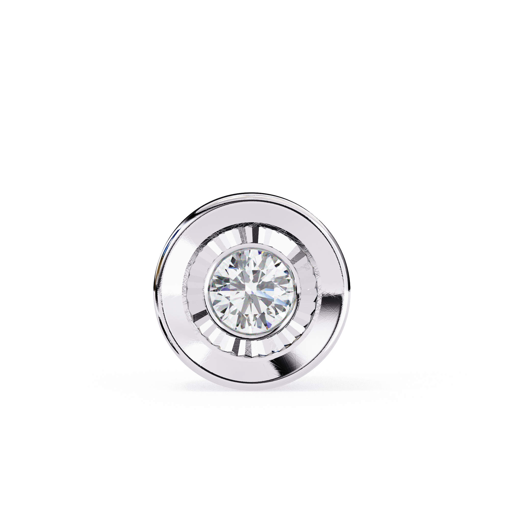 WOKE ™ VVS-F Lab Grown Diamond .45 Carat Round Bezel pendant