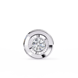 WOKE ™ VVS-F Lab Grown Diamond .45 Carat Round Bezel pendant