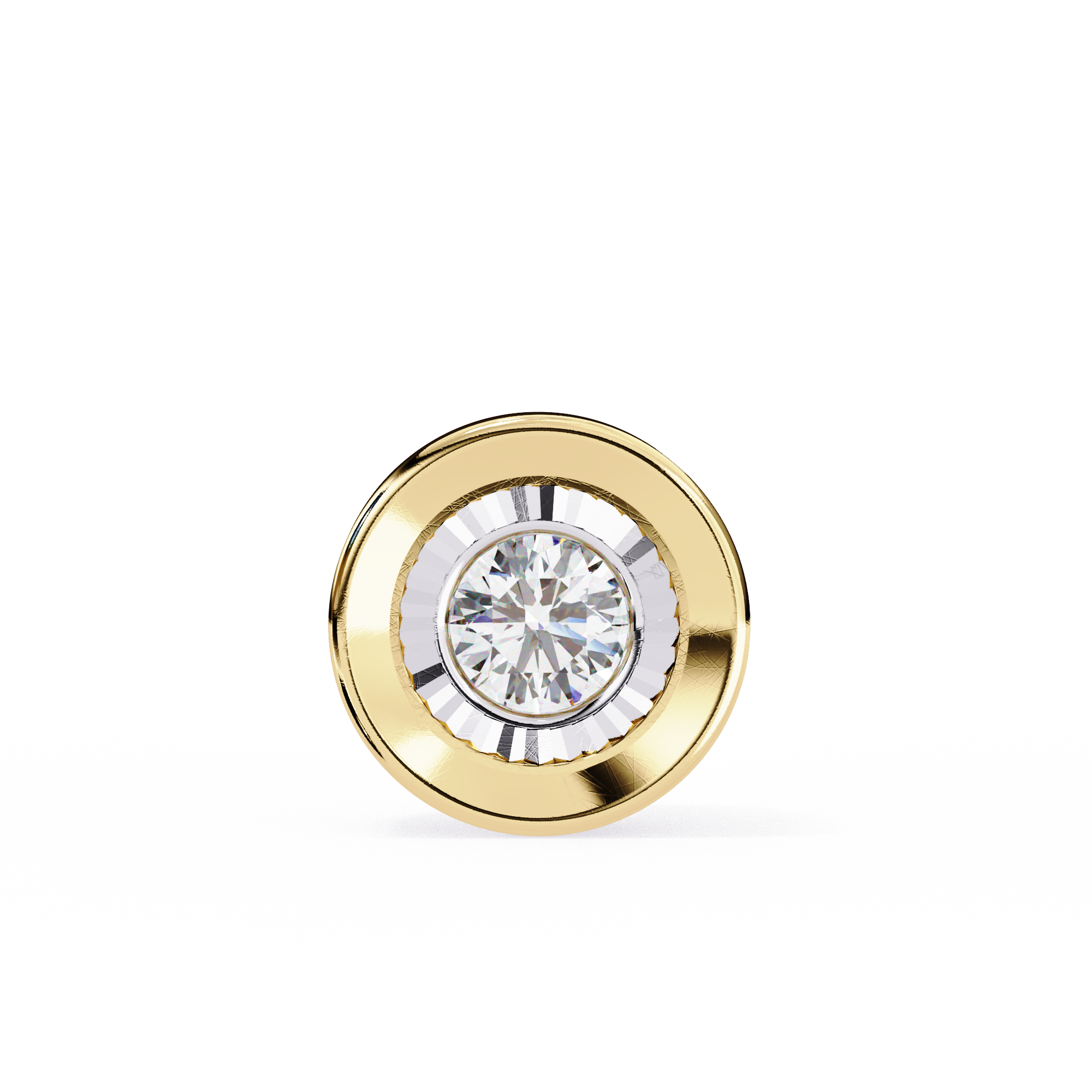 WOKE ™ VVS-F Lab Grown Diamond .45 Carat Round Bezel pendant