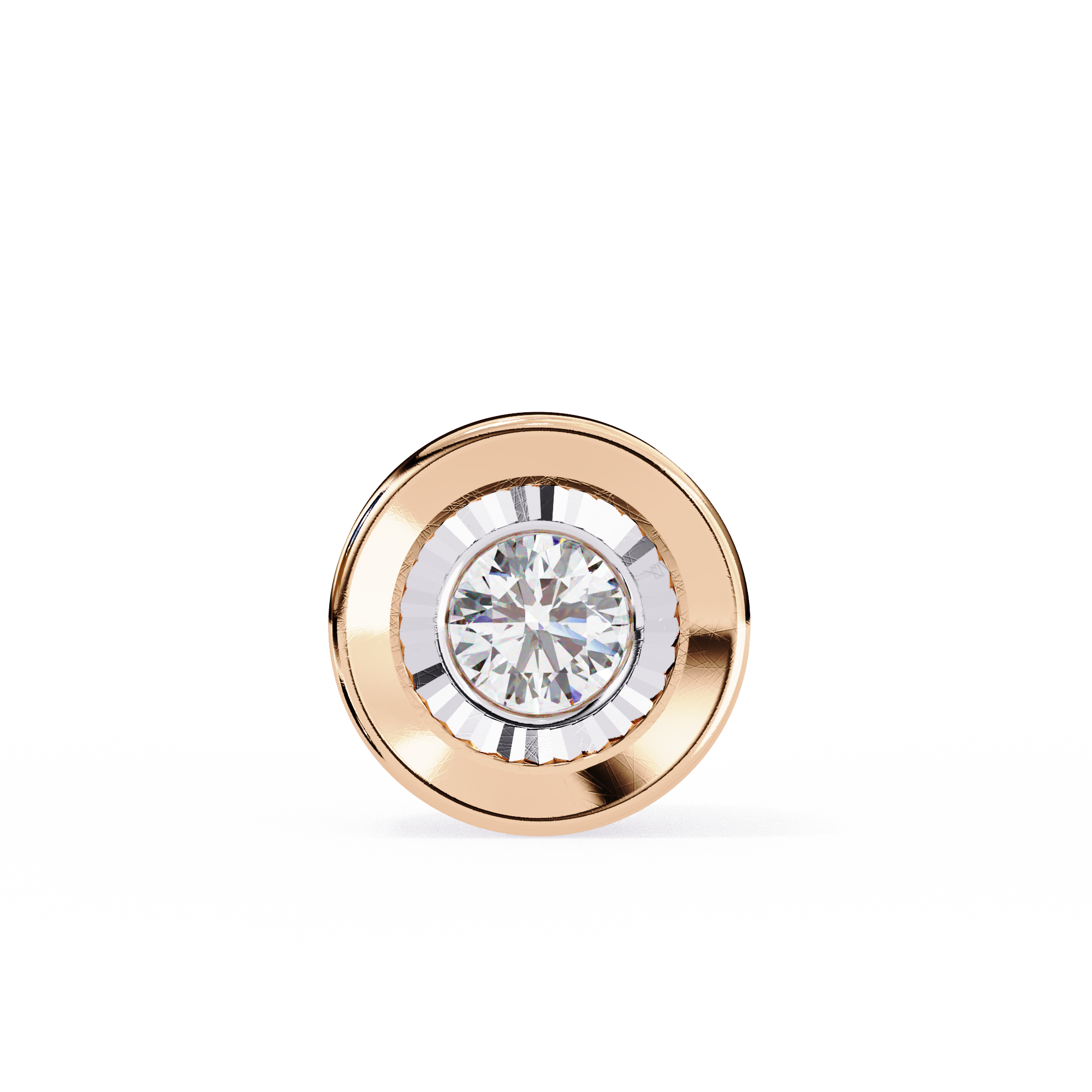 WOKE ™ VVS-F Lab Grown Diamond .45 Carat Round Bezel pendant