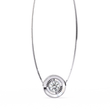 WOKE ™ VVS-F Lab Grown Diamond .45 Carat Round Bezel pendant
