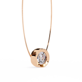 WOKE ™ VVS-F Lab Grown Diamond .45 Carat Round Bezel pendant