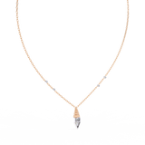WOKE ™ VVS-F Lab Grown Diamond .75 Carat Emerald Triangle chain pendant