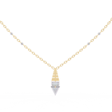 WOKE ™ VVS-F Lab Grown Diamond .75 Carat Emerald Triangle chain pendant