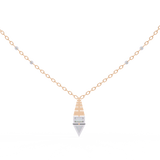 WOKE ™ VVS-F Lab Grown Diamond .75 Carat Emerald Triangle chain pendant