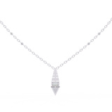 WOKE ™ VVS-F Lab Grown Diamond .75 Carat Emerald Triangle chain pendant