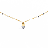 WOKE ™ VVS-F Lab Grown Diamond .75 Carat Emerald Triangle chain pendant