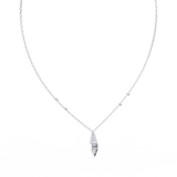 WOKE ™ VVS-F Lab Grown Diamond .75 Carat Emerald Triangle chain pendant