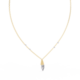 WOKE ™ VVS-F Lab Grown Diamond .75 Carat Emerald Triangle chain pendant