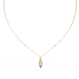 WOKE ™ VVS-F Lab Grown Diamond .75 Carat Emerald Triangle chain pendant