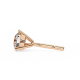 Round CUT Martini Prongs Moissanite Studs in 9K Gold/925 Silver for HIM | WOKE