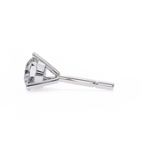Round CUT Martini Prongs Moissanite Studs in 9K Gold/925 Silver for HIM | WOKE