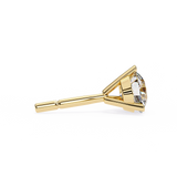 Round CUT Martini Prongs Moissanite Studs in 9K Gold/925 Silver for HIM | WOKE