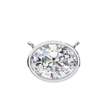 WOKE ™ VVS-F Lab Grown 1.00 Carat oval cut Diamond pendant | ( No chain )