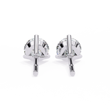 Round CUT Martini Prongs Moissanite Studs in 9K Gold/925 Silver for HIM | WOKE