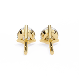 Round CUT Martini Prongs Moissanite Studs in 9K Gold/925 Silver for HIM | WOKE