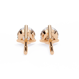 Round CUT Martini Prongs Moissanite Studs in 9K Gold/925 Silver for HIM | WOKE