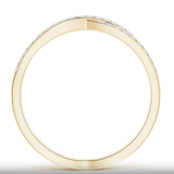 Lab-Grown Diamond Crossover Wedding Ring | WOKE