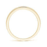 Lab-Grown-Step-Edged Channel-Set Diamond Men's Wedding Ring| WOKE